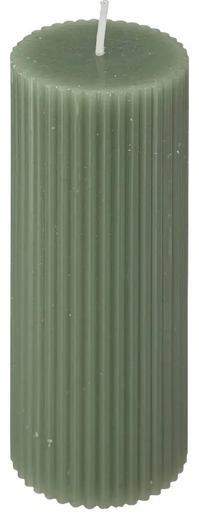 Свещ без аромат atmosphera Demi, Кръгла, 5x14 cm - Червен