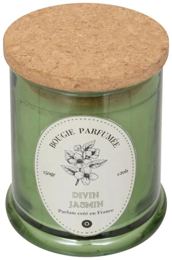 Ароматна свещ atmosphera Hapo, Стъкло, 150 g - Jasmine