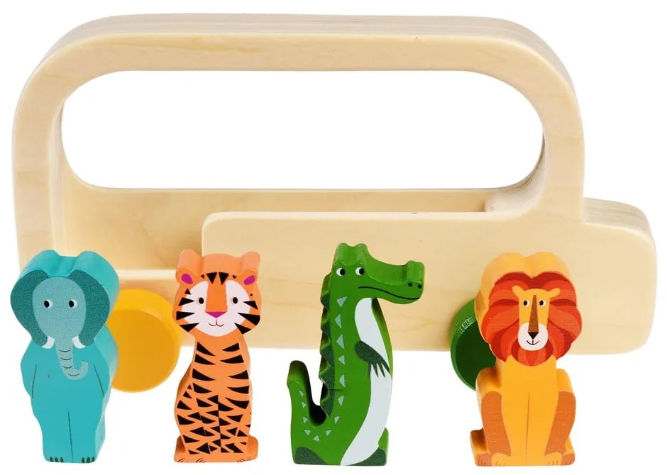 Дървен автобус Colourful Creatures - Rex London
