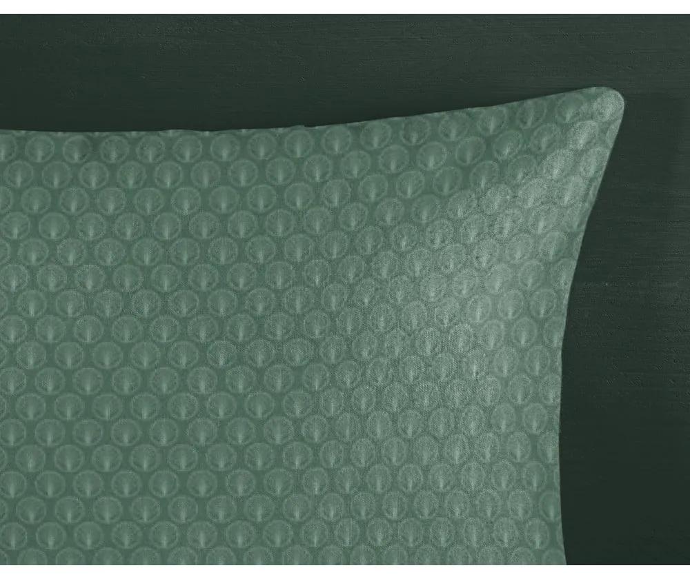 Зелено фланелено спално бельо за единично легло 140x200 cm - HIP
