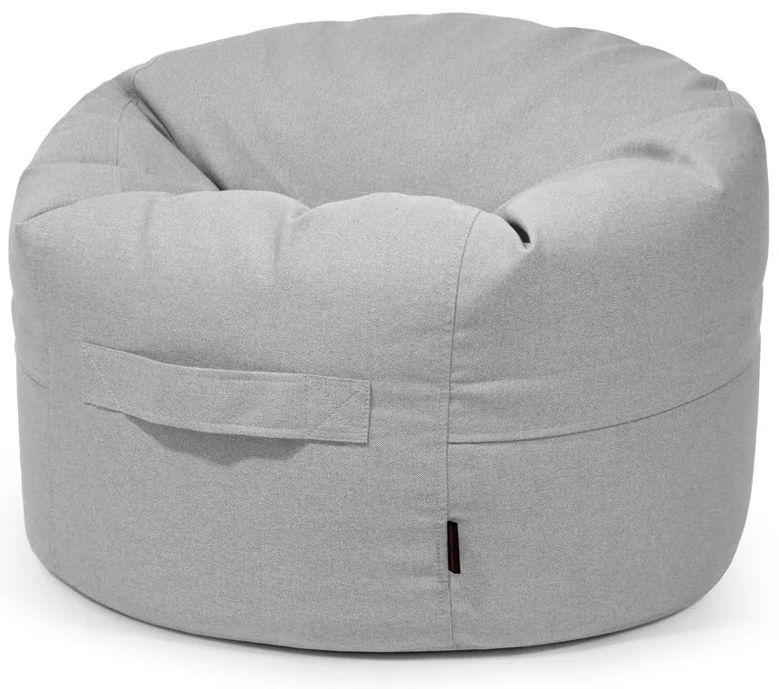 Светлосив детски пуф Roll 80 – SLOWDOWN