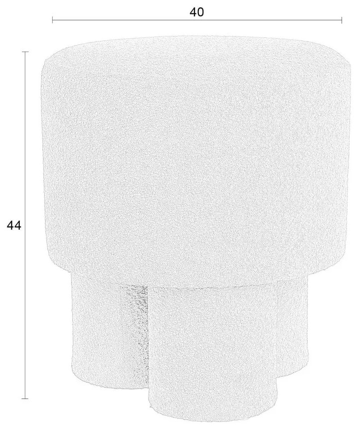 Зелена табуретка от букле Marcos – White Label