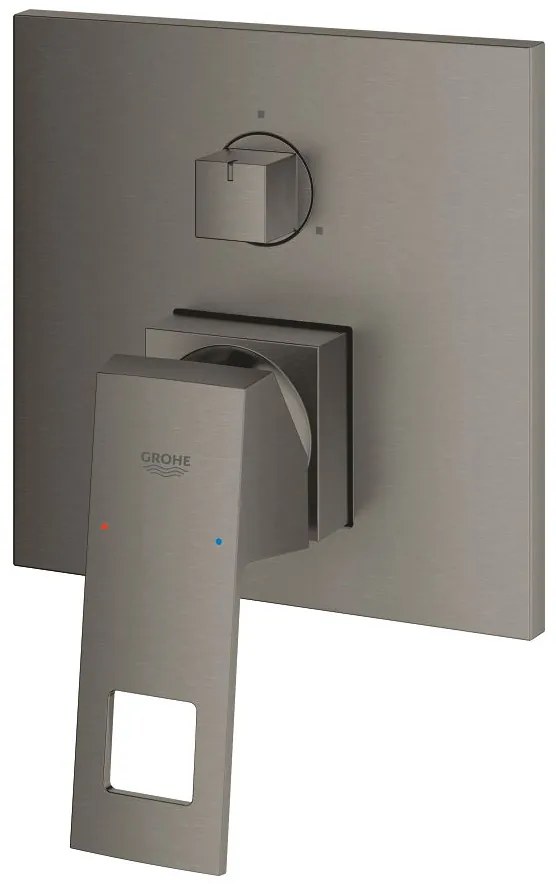 Външни части на смесител за баня за вграждане Grohe Eurocube-Anthracite Mat