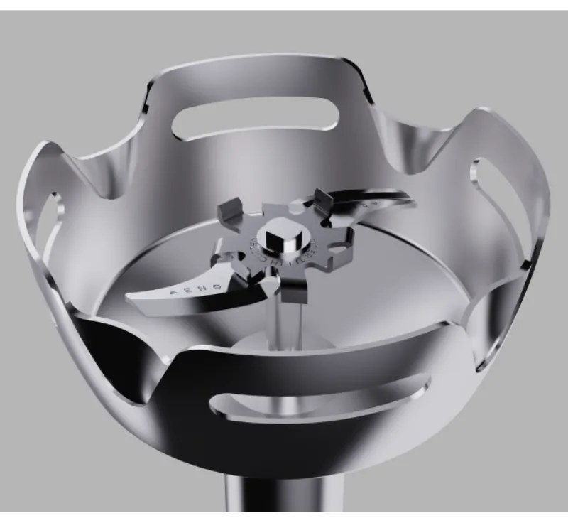 Пасатор, чопър и миксер 3в1 AENO AHB0004W, 1200W, 0.5 л, 18 степени, Турбо, DC мотор, Бял/инокс