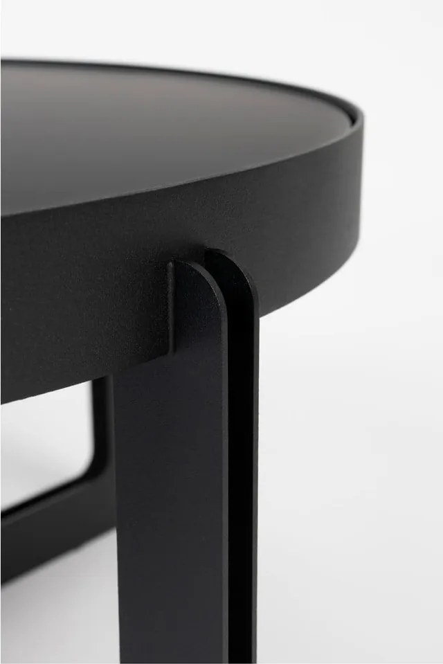 Черна кръгла масичка за кафе Centre – Zuiver