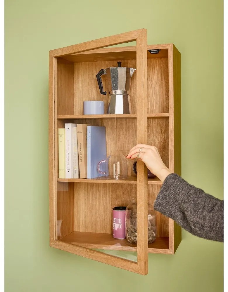 Висяща витрина от декор от дъб в естествен цвят 50x80 cm Panorama – Hübsch