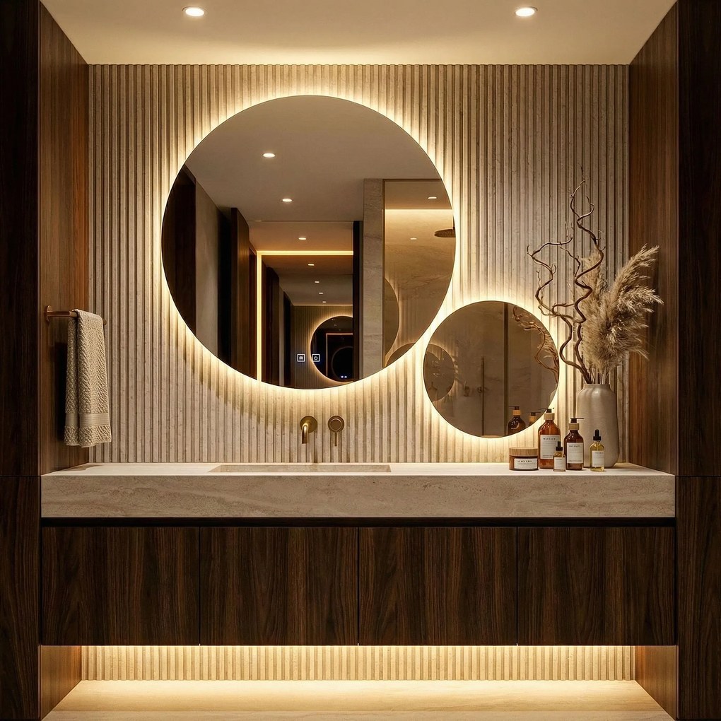 Огледало LED R-9045 90cm + 45cm