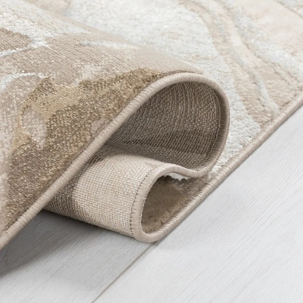 Бежова пътека 80x300 cm Marbled – Flair Rugs