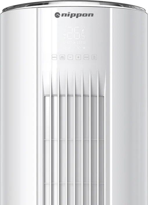 Колонен климатик Nippon NPC-24MCFL, 24000 BTU, 45 м2, А++/А+, R-32, Бял