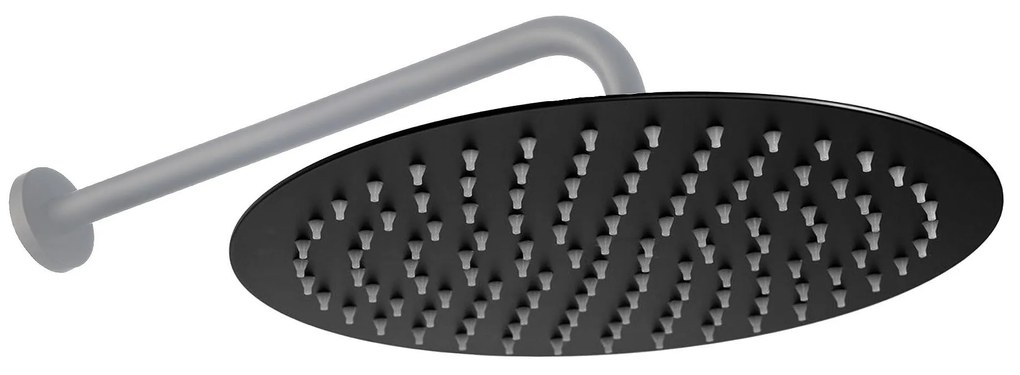 Дъждов душ Rea Black Matt 25cm