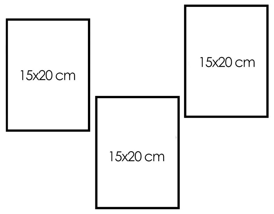 Детски картини в комплект 3 бр. 15x20 cm - Kate Louise