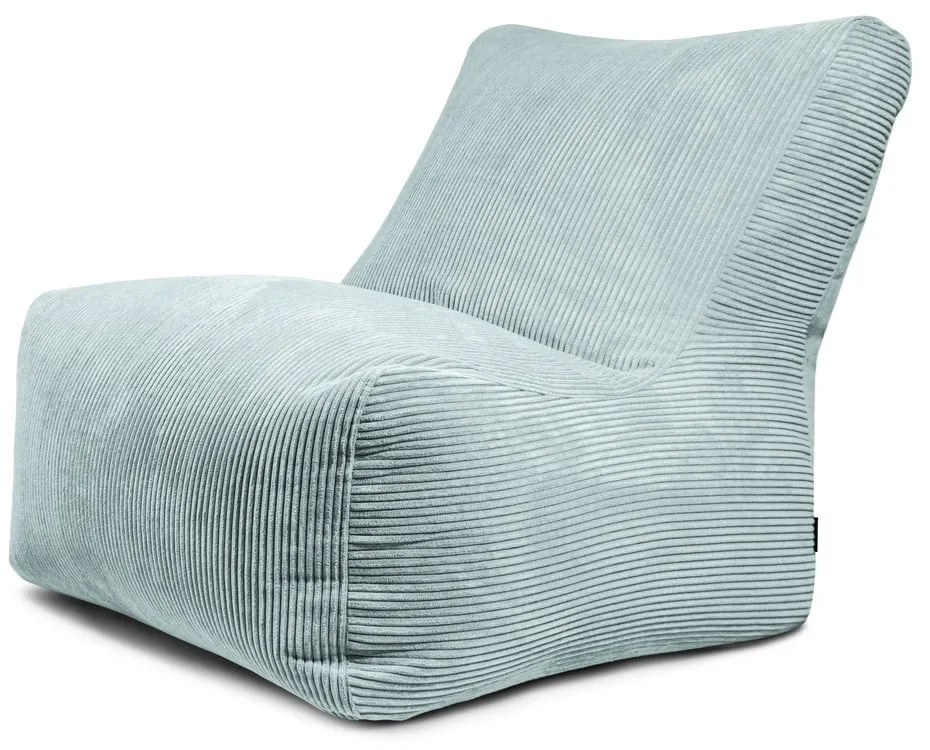 Пуф от рипсено кадифе в цвят мента Seat 100 Lounge – SLOWDOWN