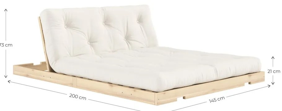 Тъмнокафяв разтегателен диван 145 cm Flip – Karup Design