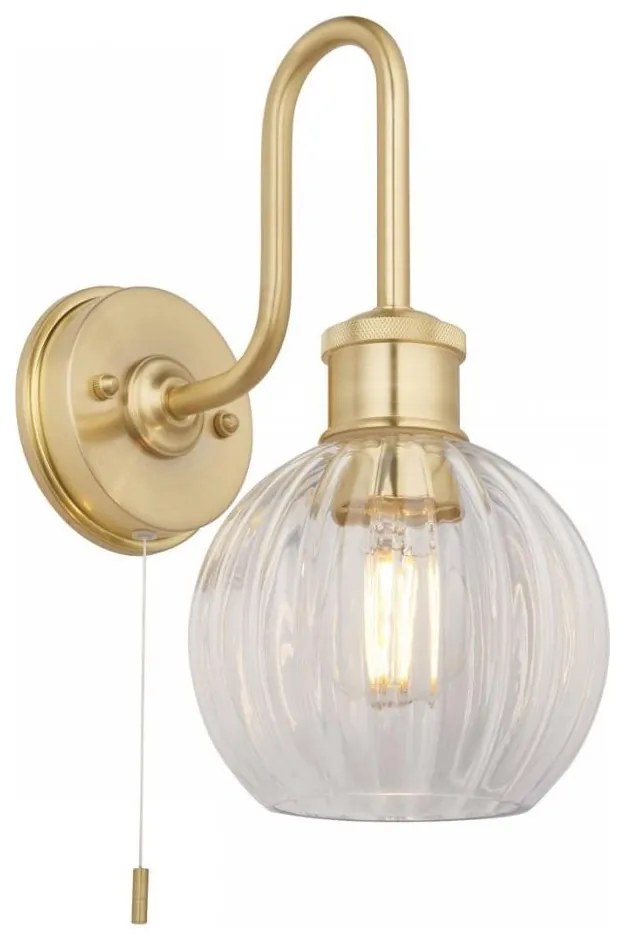 Endon 95507 - Аплик за баня KENDALL 1xE27/10W/230V IP44 месинг