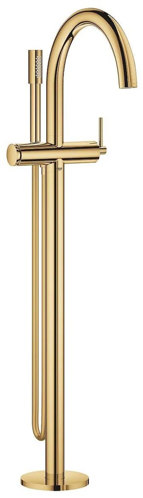 Едноръкохватков смесител за вана, 32653GL3, подов монтаж