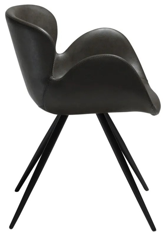 Сив тапициран трапезен стол с подлакътници Gaia – DAN-FORM Denmark