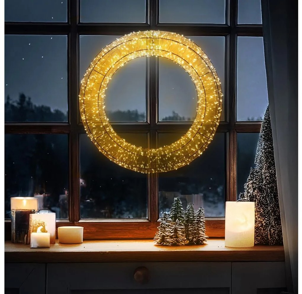 Brilagi - Външен коледен венец LED/6W/230V IP44 50 см