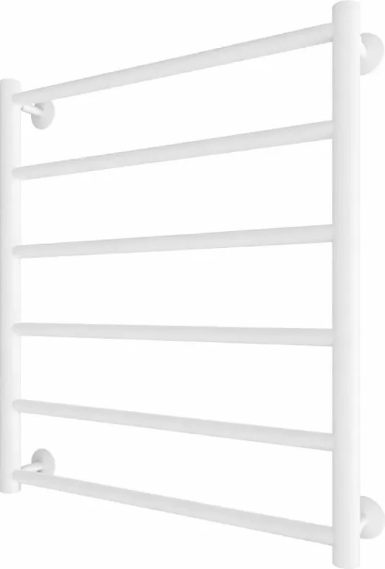 Rадиатор за баня тип стълба INOX FLAT 122W/230V 57x43 cm неръждаема стомана/бял