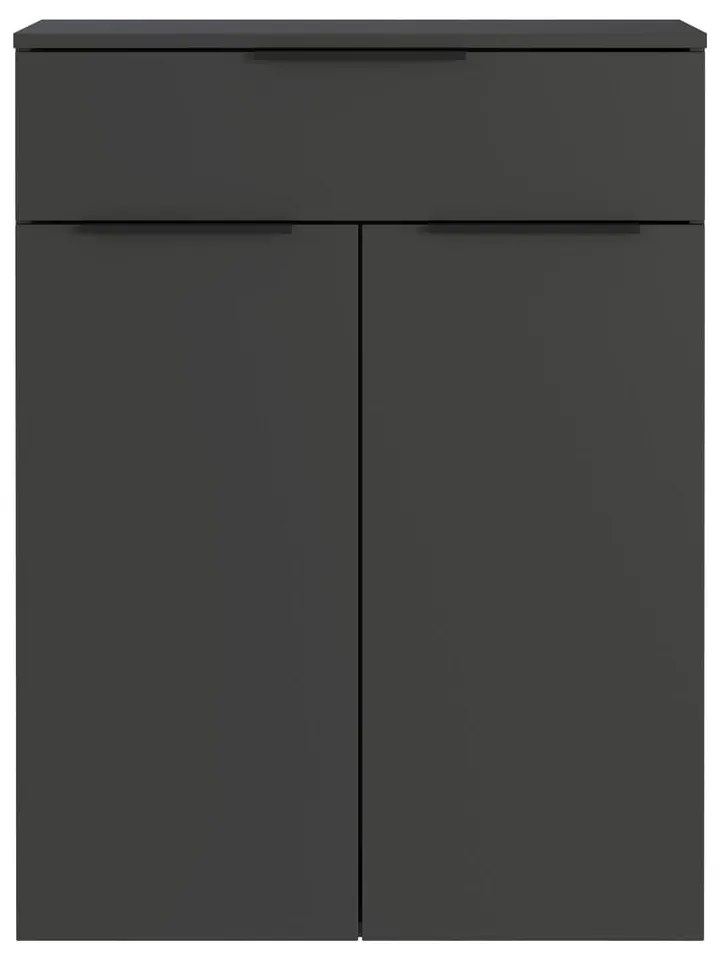 Висок висящ шкаф за баня в антрацитен цвят 71x95 cm Crandon - Germania