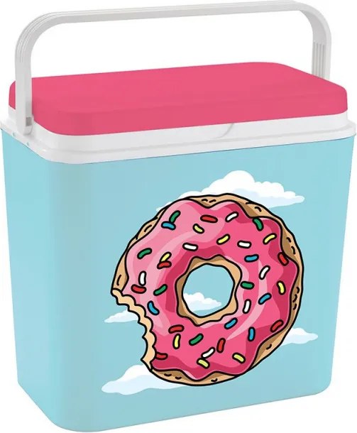 Хладилна кутия ATLANTIC Donut, 24 литра, Пасивна, Охлаждане, Без BPA, Многоцветен