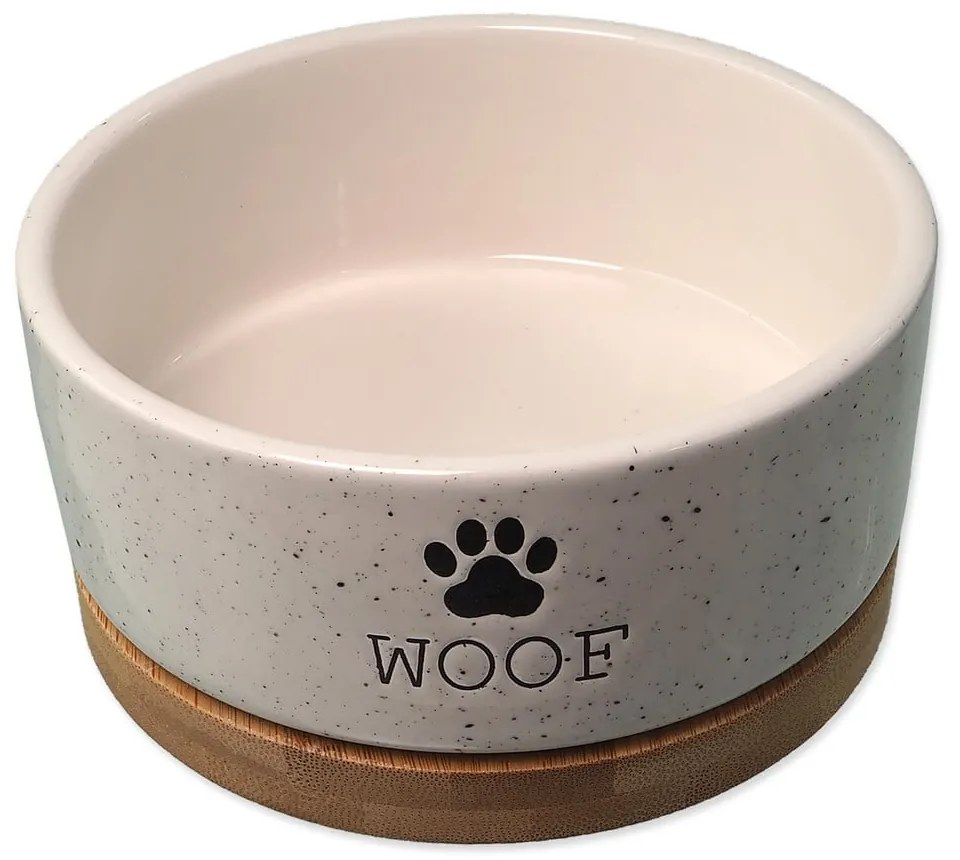 Керамична купа за куче ø 13 cm Dog Fantasy WOOF – Plaček Pet Products