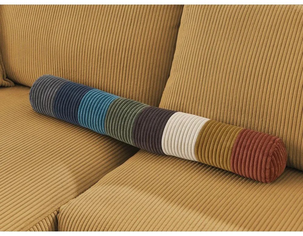 Модул за диван от велур в цвят горчица, централна част Nihad modular - Bobochic Paris