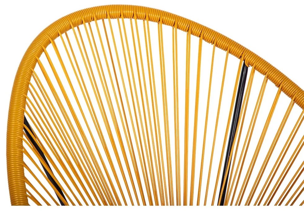 Жълт градински стол метален/пластмасов Avocado Comfort – Bonami Selection