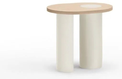 Странична масичка от декор от ясен 45x60 cm Nori – Teulat