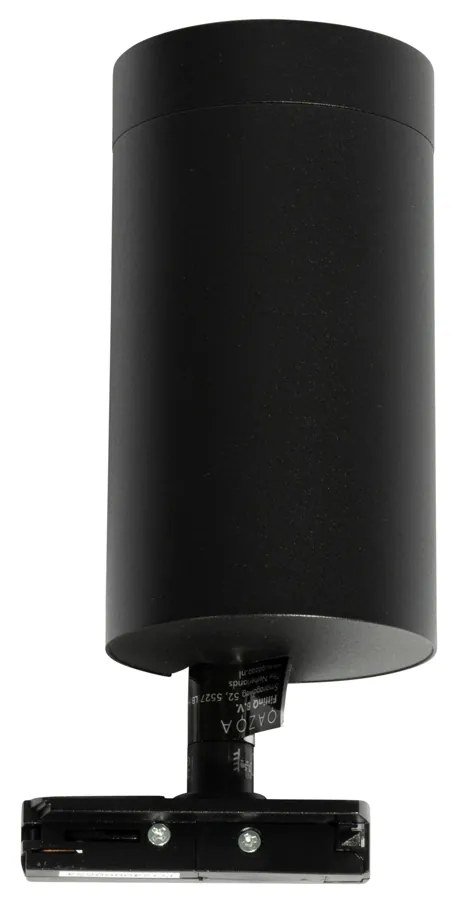 Модерен черен прожектор за 1-фазна релсова система 70 мм - Iconic Jeana Luxe