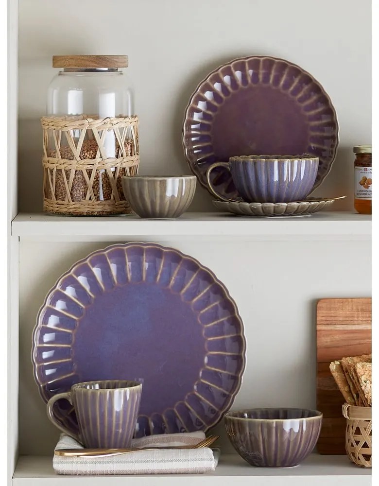 Лилава глинена чаша за капучино 220 ml Latina – Bloomingville