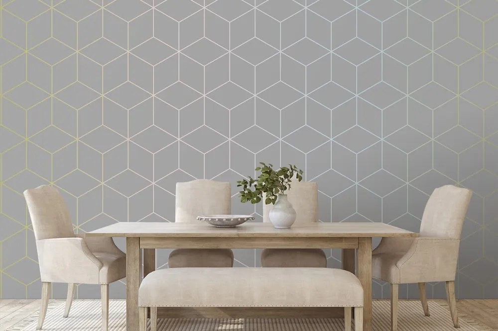 Самозалепващ тапет – Сиви кубчета