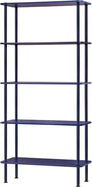 Син стелаж от декор от дъб 80x163x35 cm Teidi – noo.ma