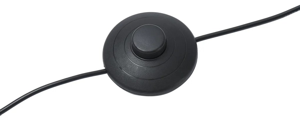 Арт Деко подова лампа бежова с бели пера - Peahen