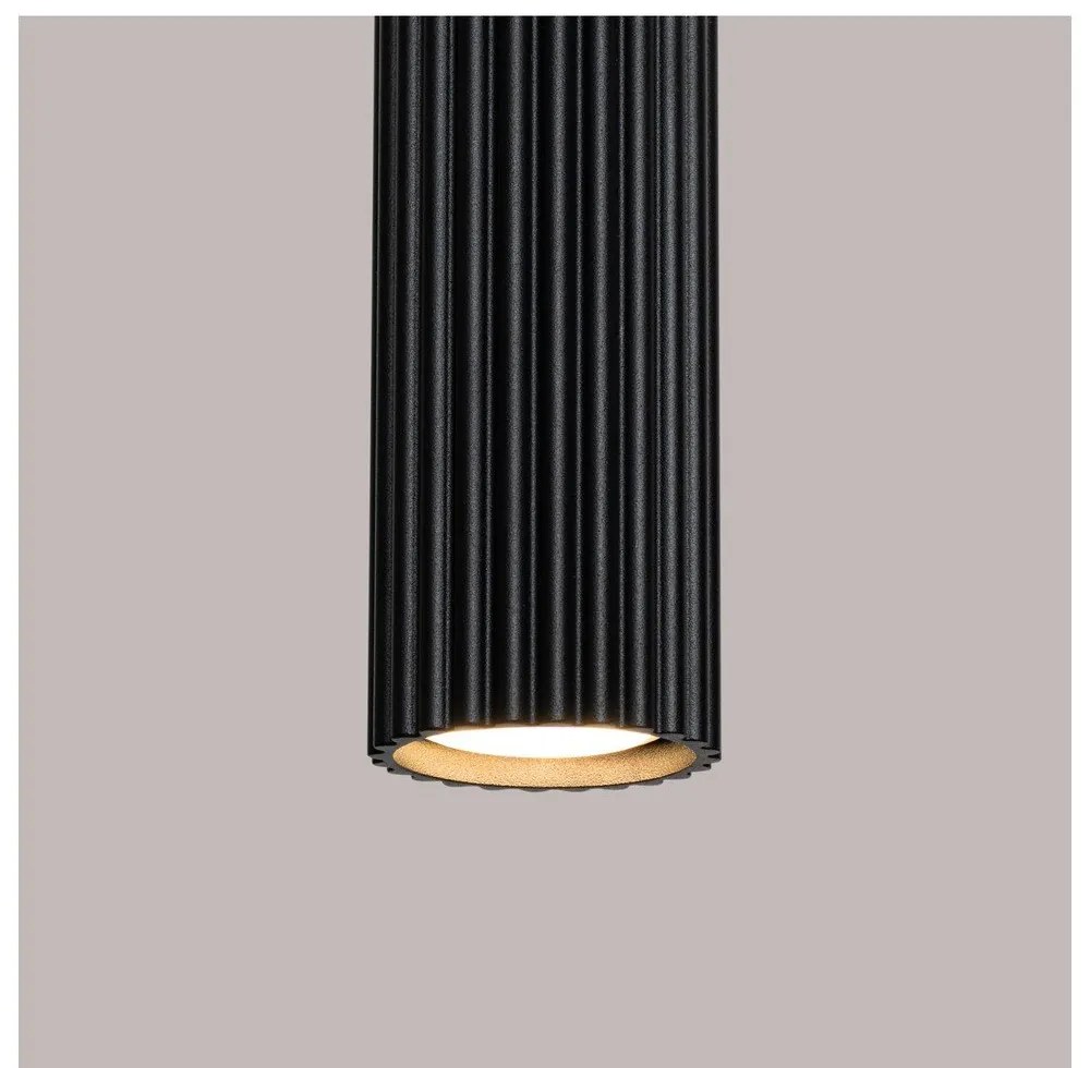 Черно висящо осветително тяло Gleam – Sollux