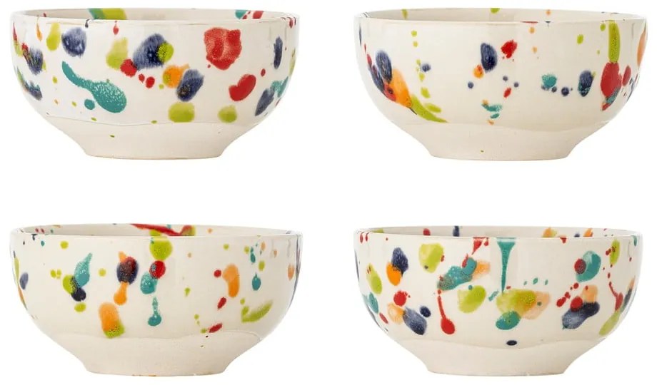 Кремави глинени купички в комплект от 4 бр. 300 ml Freckles – Bloomingville