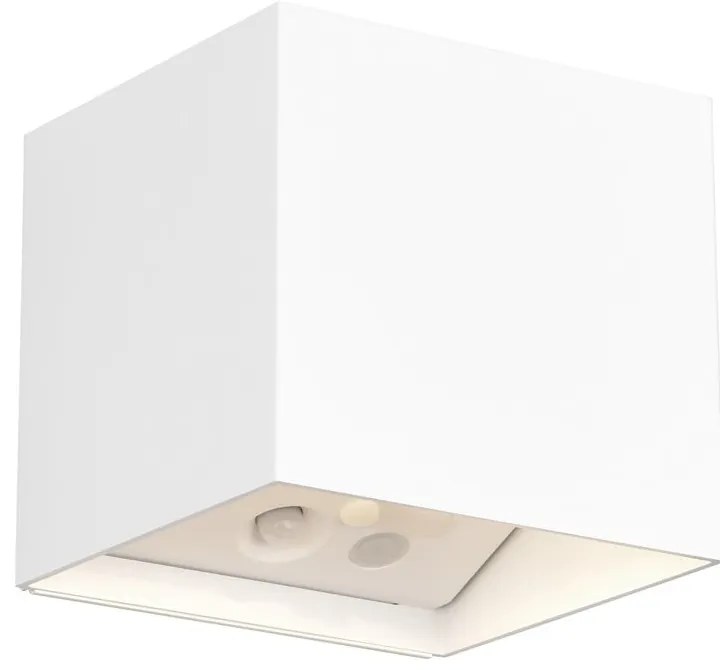 LED стенно външно осветително тяло с USB със сензор за движение (височина 10 cm) Genie – Trio