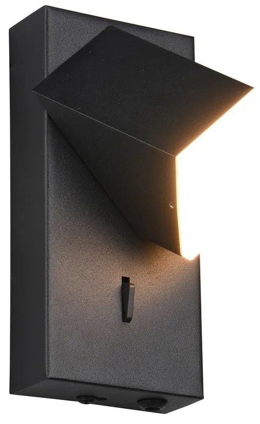 Матово черно LED стенна лампа Raglan – Trio