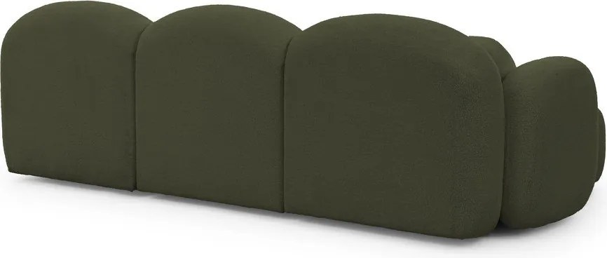 Зелен ъглов диван от букле (U форма) Orbit – Ropez