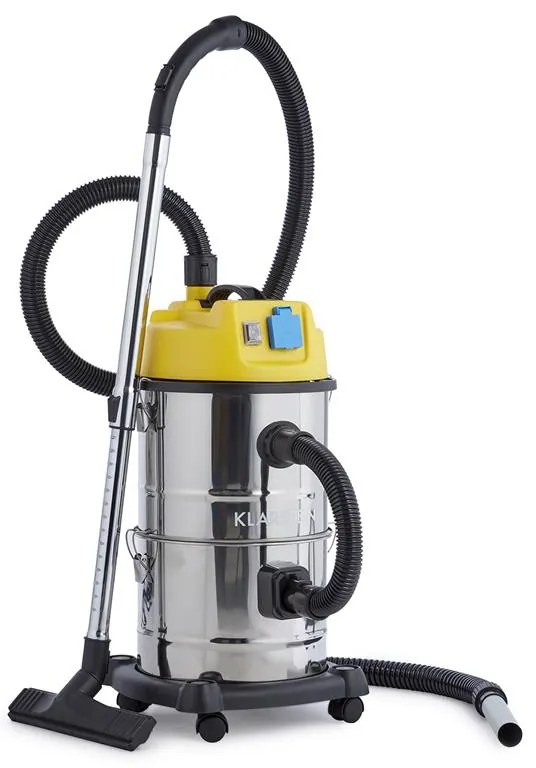 Klarstein Reinraum 3 в 1, индустриална прахосмукачка, 1800 W, 30 л, неръждаема стомана