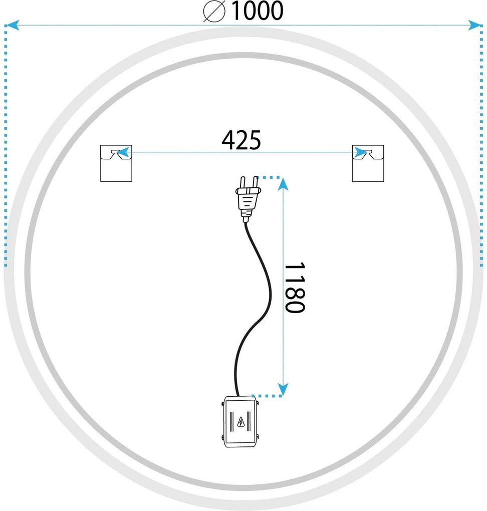 Огледало LED 100cm HZJ100