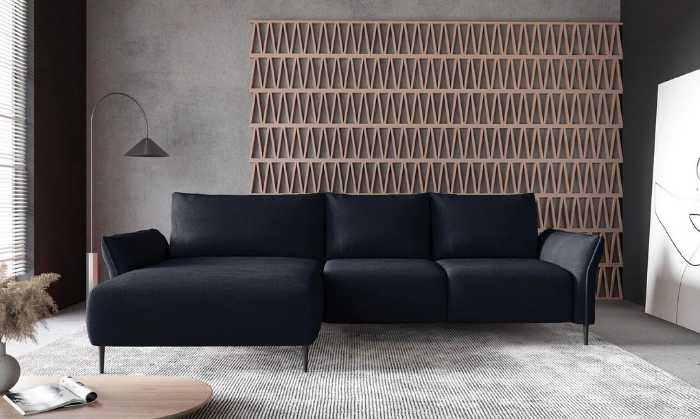 Ъглов диван Джозефин-антрацит-ляв