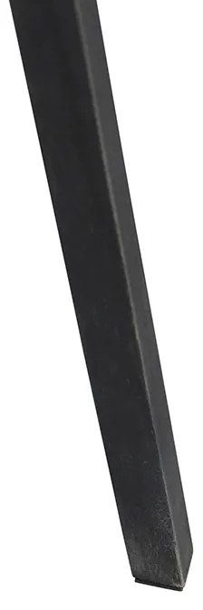 Рустикална подова лампа триножник черна - Tripod Classic