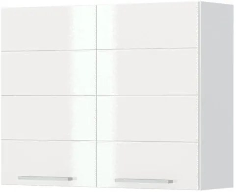 Висящ шкаф Hudson V7-90-2K-White - White glossy