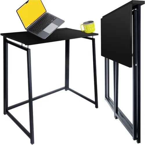 Сгъваема работна маса в стил Loft 80 x 45 cm svetlá hnedá