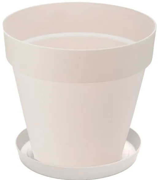 Саксия Yali - 46.5 х 42.5 см - Бяла