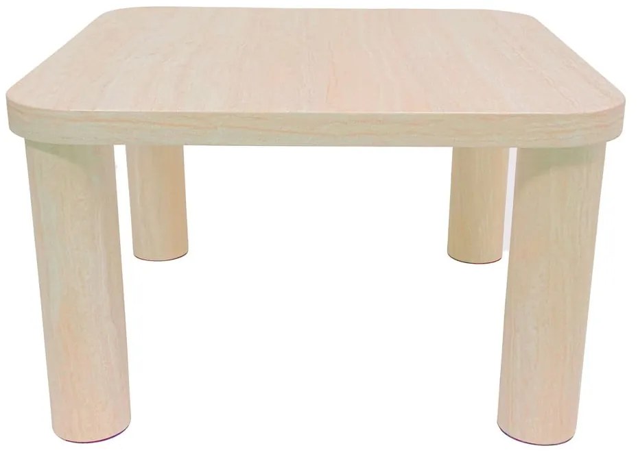 Бежова масичка за кафе от декор от мрамор 60x60 cm Solano – Actona