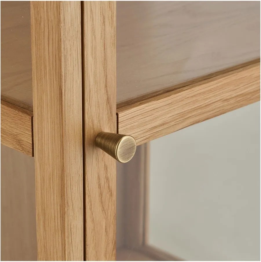 Витрина в естествен цвят 47x180x40 cm Zamora – House Nordic