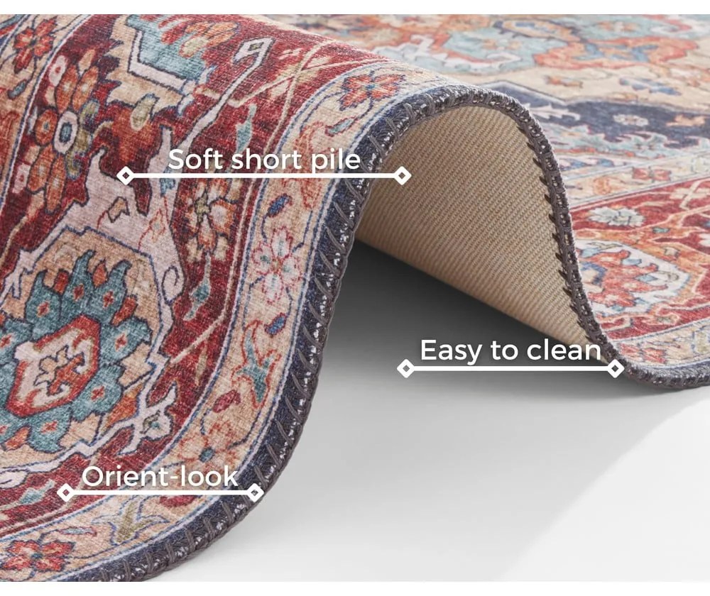 Тъмносиньо-червен килим , 120 x 160 cm Sylla - Nouristan