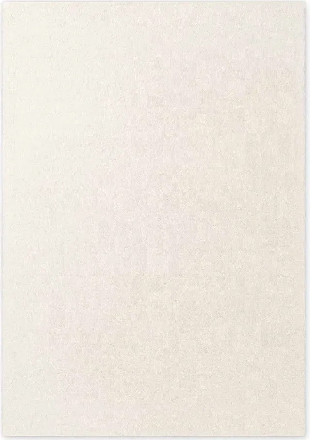 Кремав ръчно изработен вълнен килим 160x230 cm Puristic Knots – Elle Decoration