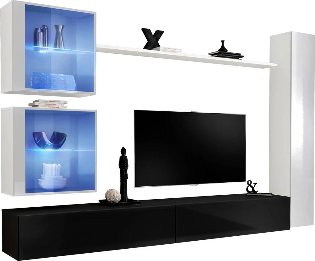 Холна секция Swiss XVIII-White - Black